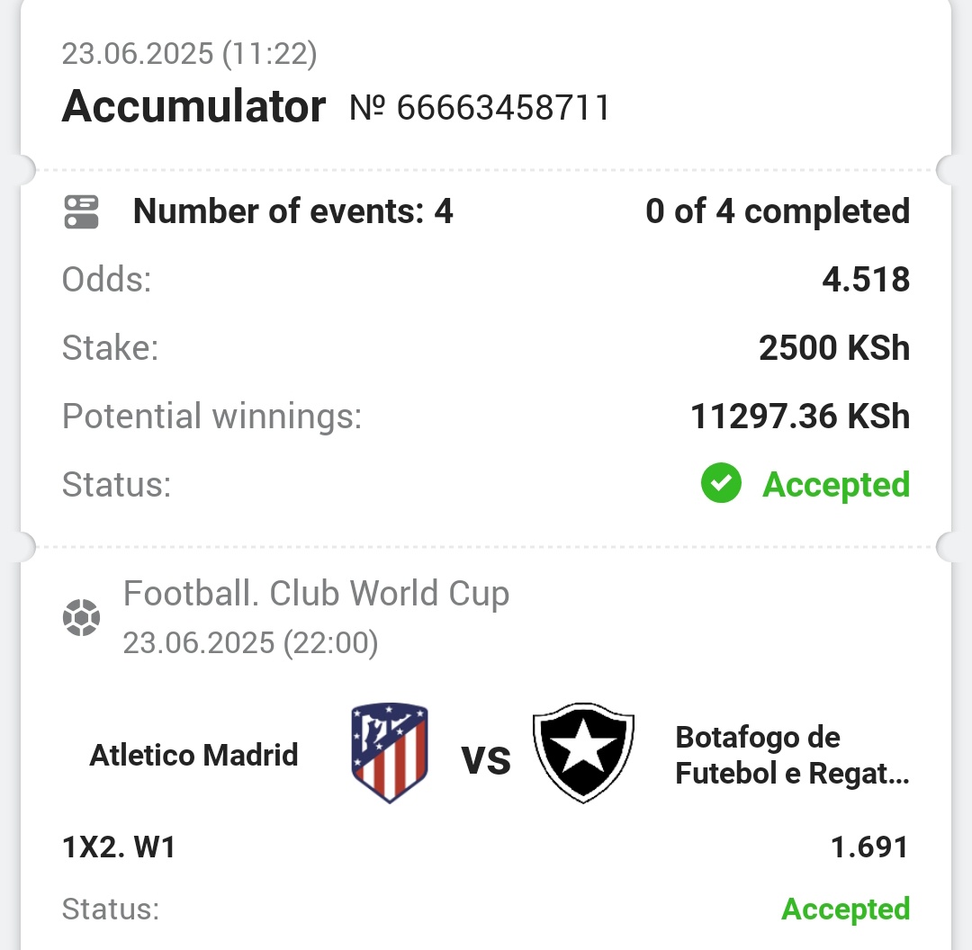 4 odds for you🔥💯 Join Fansport using this promo-code 👇saahii na ustake.

Link: cutt.ly/PrctOKx9
PROMO CODE : KIMATHI

Game code: GFR3X
