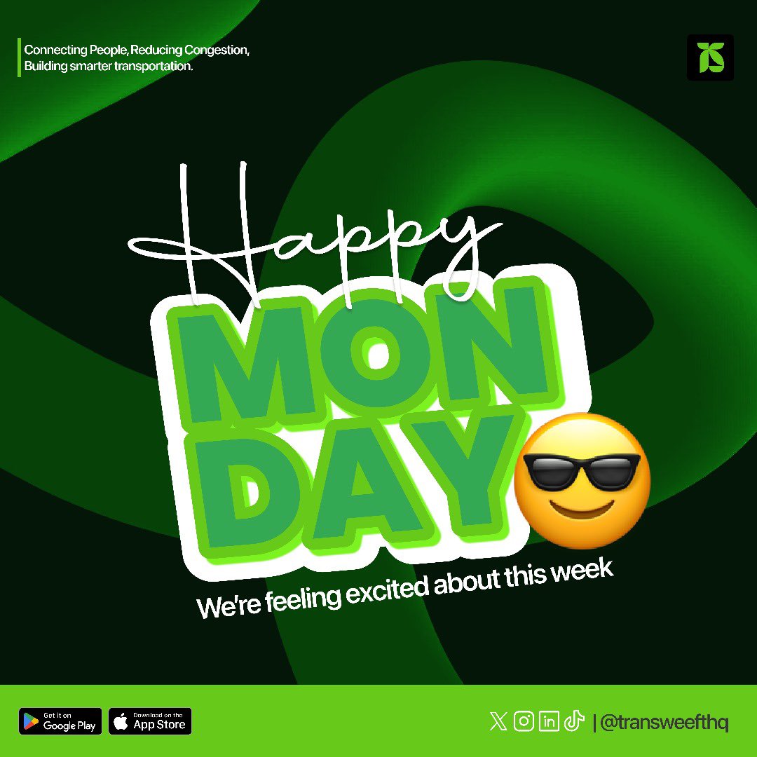transweeft's tweet photo. New week,fresh moves!
We’re geared up to make your rides smarter and stress free https://t.co/pKBt6Ut7kS