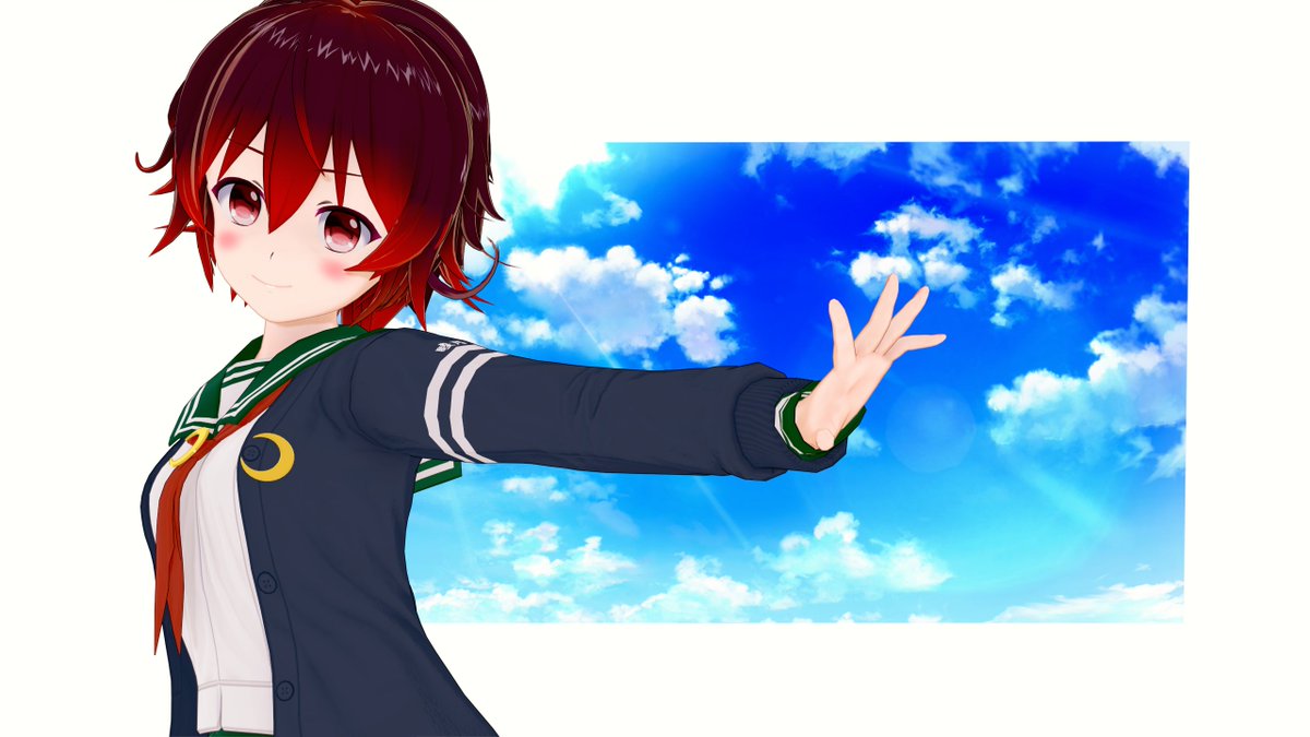 艦これ「睦月と如月と 色々撮ったのを シーンデータお借りしてます #艦隊これくしょん #」|ISUCA401@PSO2_ship2のイラスト