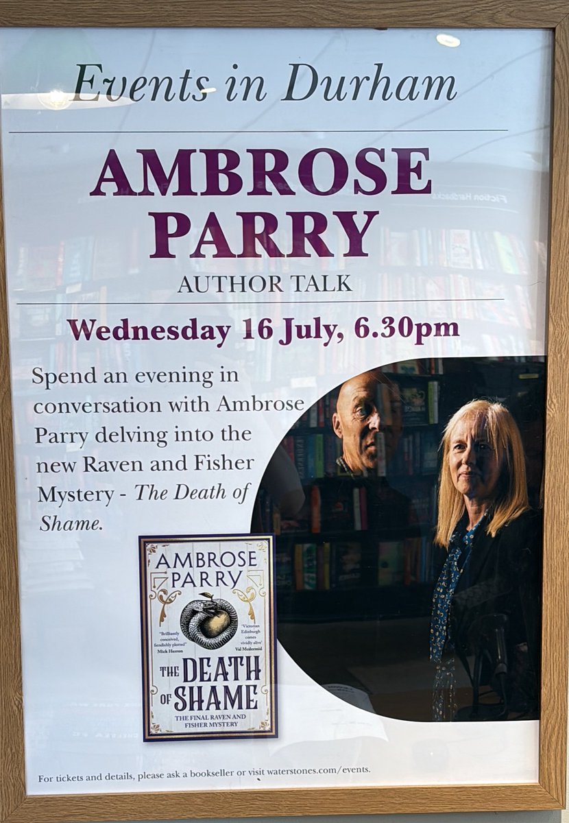 Waterstones Durham (@wstonesdurham) on Twitter photo Don’t miss the chance to see <a href="/ambroseparry/">Ambrose Parry</a> in #Durham to book tickets visit waterstones.com/events/an-even… Don’t miss the chance to see <a href="/ambroseparry/">Ambrose Parry</a> in #Durham to book tickets visit waterstones.com/events/an-even…
