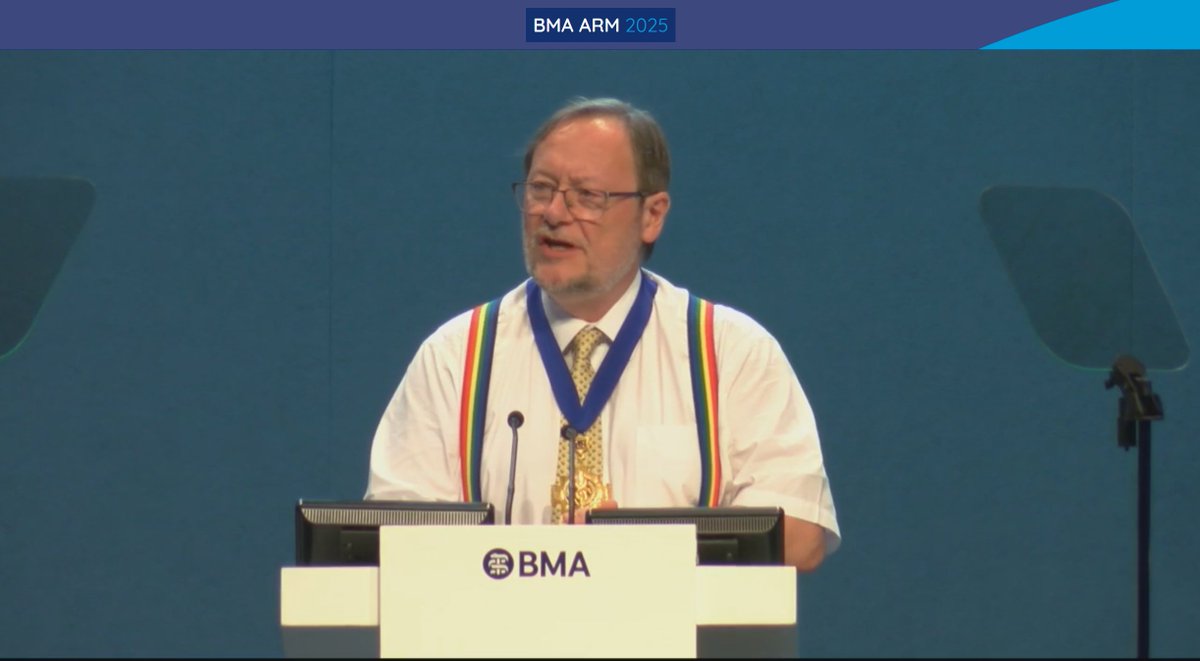 Another brilliant address from <a href="/DrPhilBanfield/">Philip Banfield 💙</a> at #BMAARM25 

<a href="/TheBMA/">The BMA</a> have been very lucky to have him and the new energy he has brought to our #TradeUnion on #PayRestoration and many other areas. Thank you Phil for all you do 👏👏👏