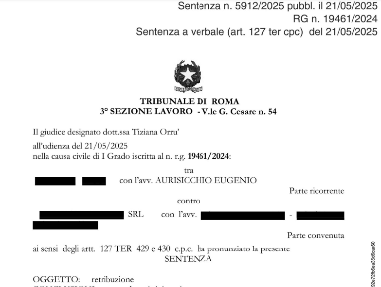 labour_lawyers's tweet photo. Trib. Roma, n. 5912/25: è #trasferimento d'azienda e non cambio #appalto laddove la prosecuzione del rapporto di lavoro con il nuovo appaltatore preveda le medesime condizioni economico-normative precedentemente riconosciute dall’impresa uscente->https://t.co/zd0gzypvjN https://t.co/7ySie4yWnk