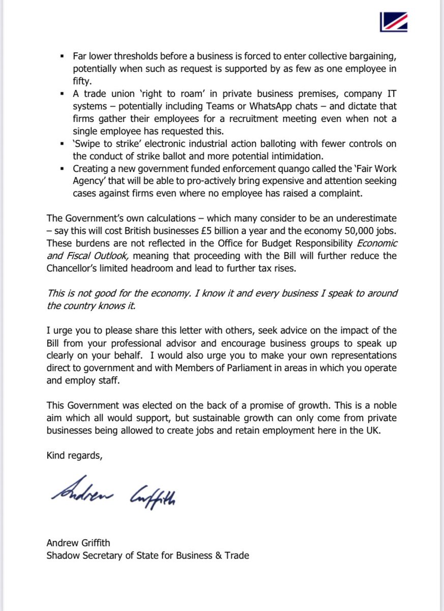 Don’t let British businesses be sleepwalked into a disaster for the 🇬🇧 economy.

Please like and share my open letter to businesses now.