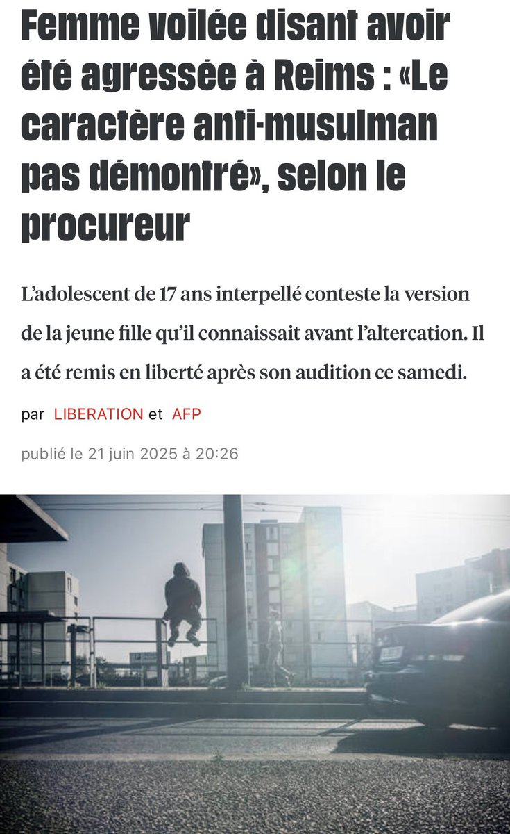 L’affaire du « voile arraché » à Reims était une… FAKE NEWS mise en ligne par France Info et reprise par tous les députés LFI, Portes, Tondelier, Faure…etc…👇