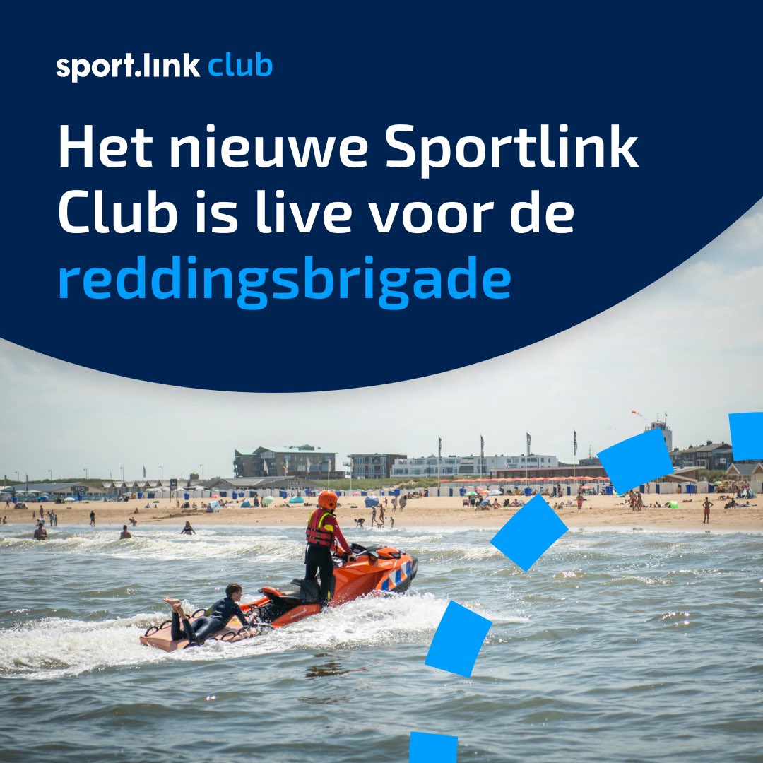 Ook de Reddingsbrigade werkt vanaf nu via het nieuwe Sportlink Club. 🛟 Succes en veel plezier! 🎉 #live #reddingsbrigade