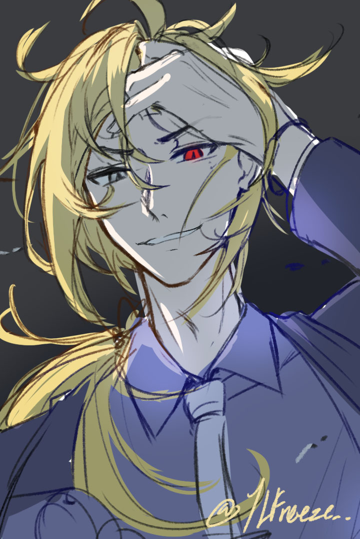 YLfreeze's tweet photo. 第一次画的雨果大人~（1/100）
#雨果 #HugoVlad #绝区零 #ZenlessZoneZero https://t.co/G1MvVS0Fkm