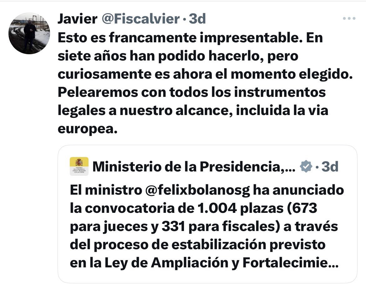 Estamos a 5 días de una concentración histórica ante el Tribunal Supremo.

Por lo que está en juego, algunos no contemplamos faltar a la cita. 

Es también un 🆘 a Europa.

Que cuando mires atrás, puedas decir: “Yo hice todo lo que estuvo en mi mano”.

No faltes. Esto es por ti.