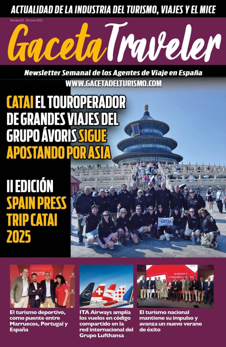 Entra en nuestro diario online y podras encontrar las noticias mas destacadas de la Industria del Turismo y los Viajes

gacetadelturismo.com