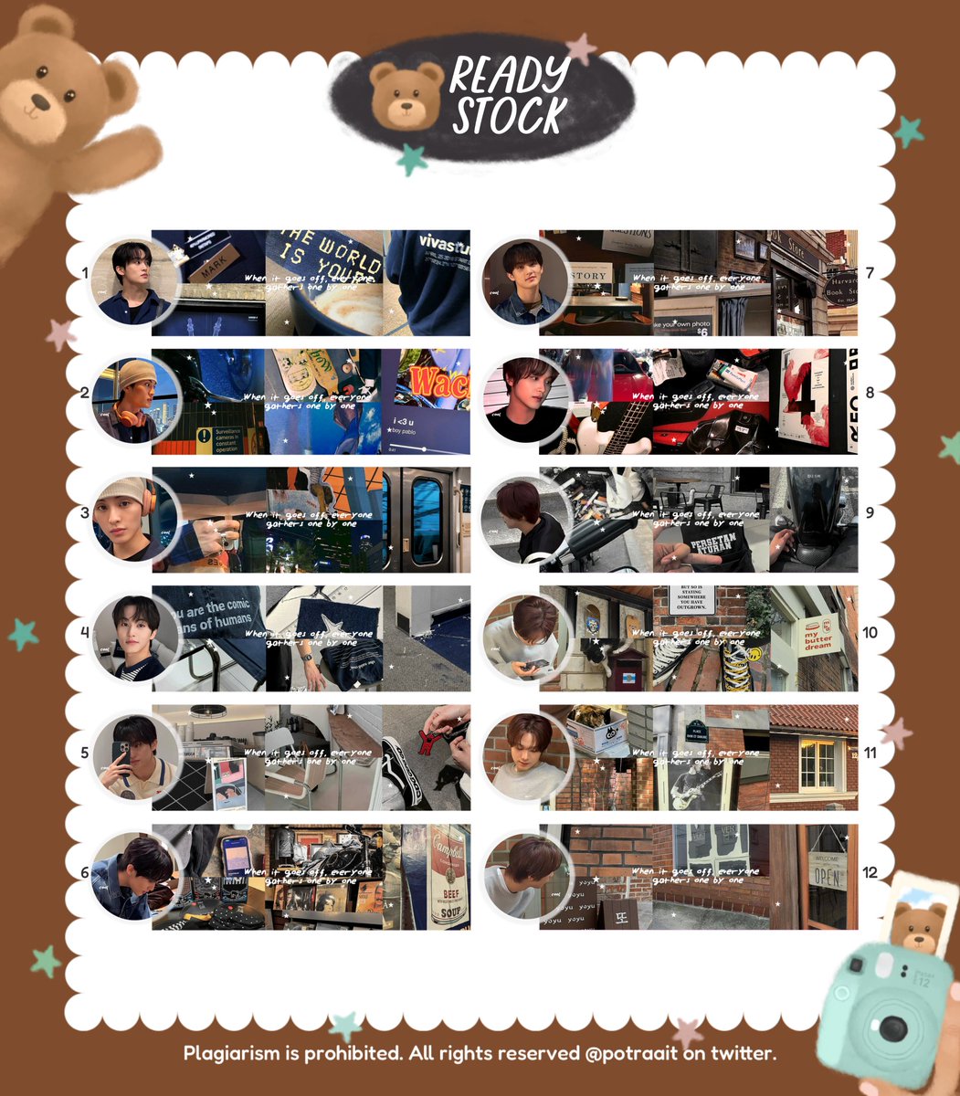 ๐งธ๏นฅ___ Oci (@potraait) on Twitter photo help repost, makasih!
halo aku ada 12 layout ready stock subies mark lee & haechan yg bisa kamu take hari ini pada jam :
โฐ : 20.00 wib
๐ : by dm <a href="/potraait/">๐งธ๏นฅ___ Oci</a>
detail bisa cek tweet dibawah ini!
#zonauang help repost, makasih!
halo aku ada 12 layout ready stock subies mark lee & haechan yg bisa kamu take hari ini pada jam :
โฐ : 20.00 wib
๐ : by dm <a href="/potraait/">๐งธ๏นฅ___ Oci</a>
detail bisa cek tweet dibawah ini!
#zonauang