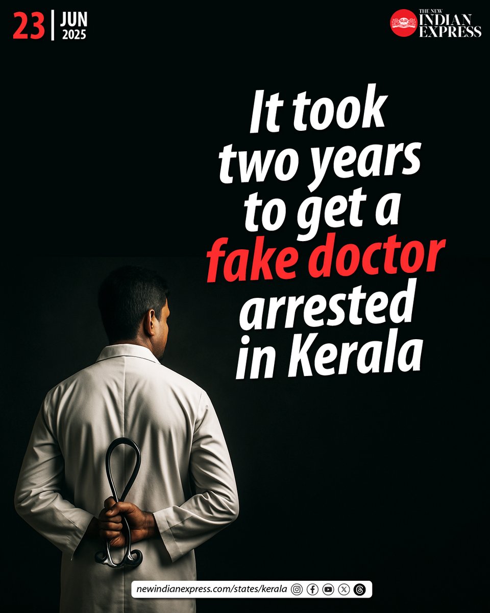 TNIE Kerala (@xpresskerala) on Twitter photo Jobin Babu, of Perambra, was arrested by the Ambalavayal police in Wayanad. He allegedly forged his credentials to secure jobs in several hospitals in Kozhikode and Wayanad.
🔗rb.gy/xw8ote
✍️<a href="/unitune6/">Unnikrishnan</a> Jobin Babu, of Perambra, was arrested by the Ambalavayal police in Wayanad. He allegedly forged his credentials to secure jobs in several hospitals in Kozhikode and Wayanad.
🔗rb.gy/xw8ote
✍️<a href="/unitune6/">Unnikrishnan</a>