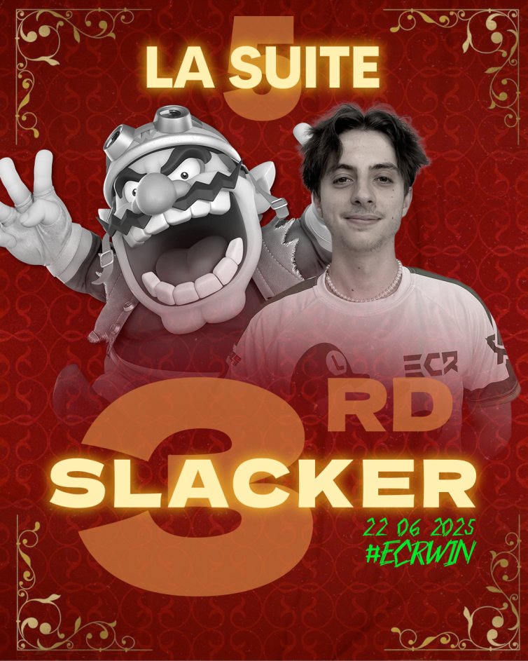Nos deux goats <a href="/Wael_SSBU/">Wael</a> et <a href="/Slackosaure/">3NZO</a> ont fini 4ème et 7ème à l'Osiris ce samedi, encore une fois de très belles performances !!
Et le fou du bus qu'est Slacker a directement enchainé le lendemain avec La Suite 5 où il a décroché la 3ème place! Franchement c'est fort respect