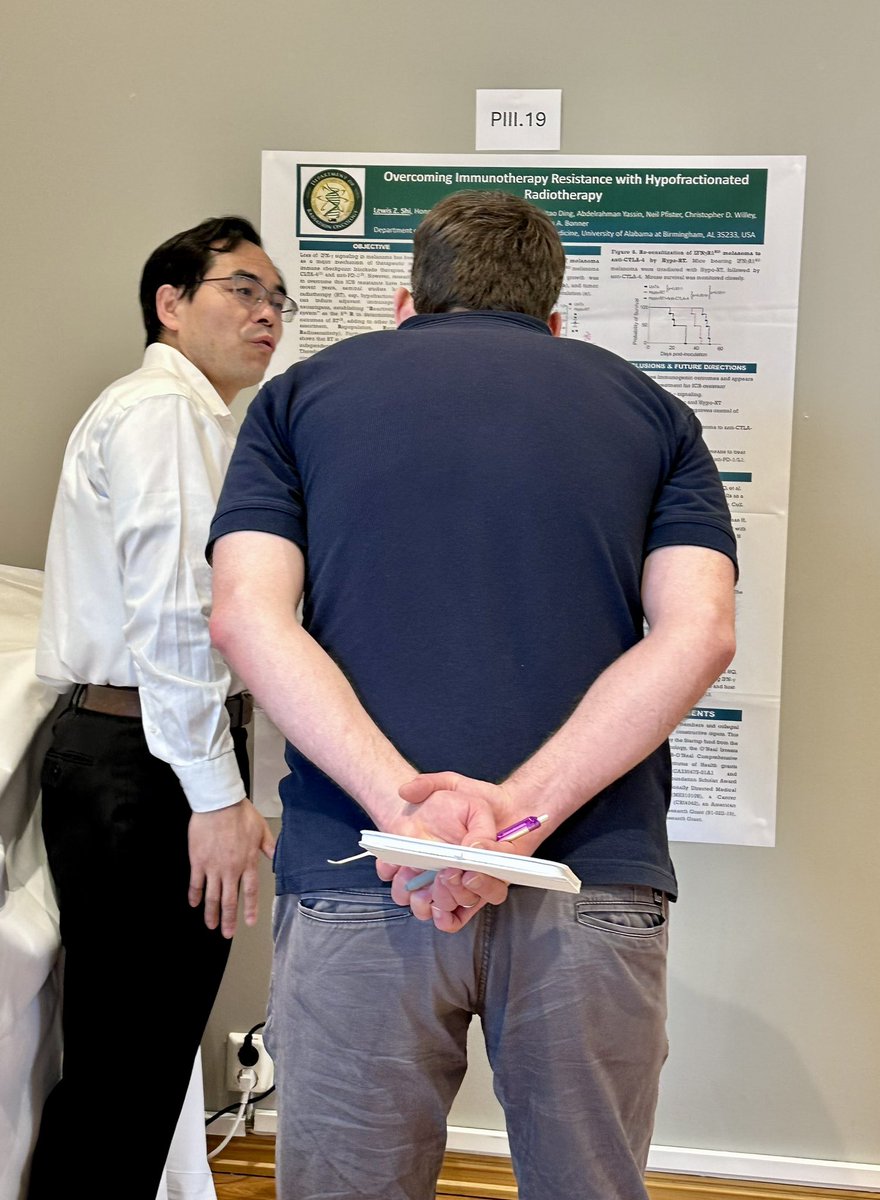 cwspeers's tweet photo. Incredible science and stellar presentations from @UABRadOnc at the Wolfsberg Meeting! 💥 From FLASH proton therapy to immunoradiosensitization and molecular targeting, our team is showcasing cutting-edge work that’s pushing the field forward. Proud to be part of this amazing group! #RadOnc #Wolfsberg2025 #TeamUAB

📸👇