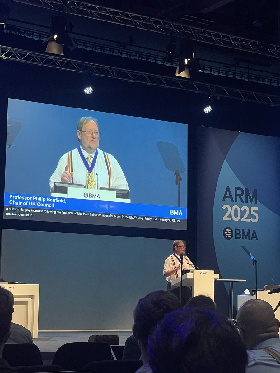 Marie Tolan (@_marietolan) on Twitter photo Keynote speech from <a href="/DrPhilBanfield/">Philip Banfield 💙</a> opening this year’s ARM.
‘The fight for the soul of the profession is here and now’
#ARM2025 Keynote speech from <a href="/DrPhilBanfield/">Philip Banfield 💙</a> opening this year’s ARM.
‘The fight for the soul of the profession is here and now’
#ARM2025
