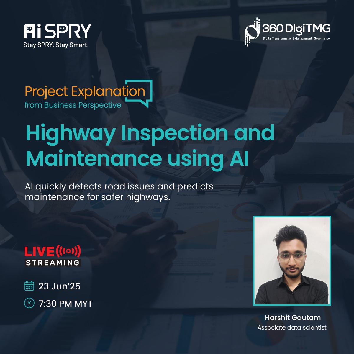 360digitmg_MY's tweet image. 🚀Highway Inspection and Maintenance using AI | 360DigiTMG🚀
📺 Access the session via the provided link:
youtube.com/live/cV_3RhdTW…
👉 Follow us on Facebook for updates:
facebook.com/360Digitmg.Mal…
#HighwayMaintenance #AIDrivenSolutions #DataScienceProject #360DigiTMG
