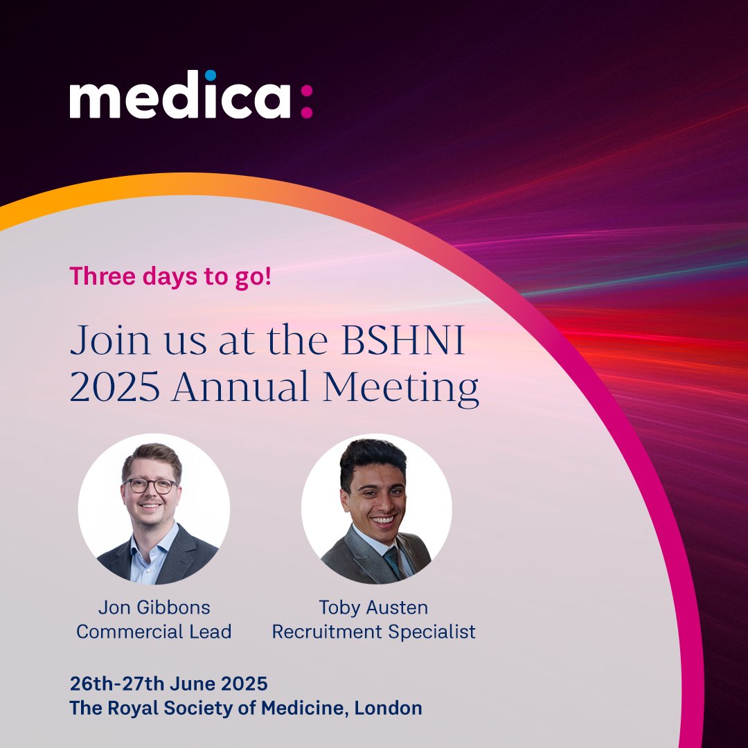 Medica Group (@medicagroup) on Twitter photo We are excited to be returning to the Royal Society of Medicine this week for the <a href="/BSHNI_UK/">British Society of Head & Neck Imaging</a> 2025 Annual Meeting.
Looking forward to connecting with everyone! š We are excited to be returning to the Royal Society of Medicine this week for the <a href="/BSHNI_UK/">British Society of Head & Neck Imaging</a> 2025 Annual Meeting.
Looking forward to connecting with everyone! š