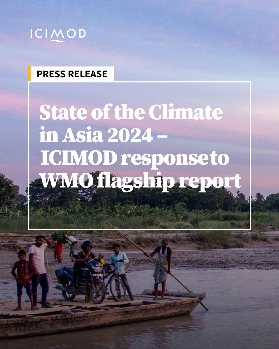 ICIMOD responds to WMO’s 2024 State of Climate Asia  report with a press release. 

Key takeaways for our region: 

Asia is warming at twice the global average, states the World Meteorological Organisation (WMO) in report issued today 

Continent ‘hit hard by rising temperatures