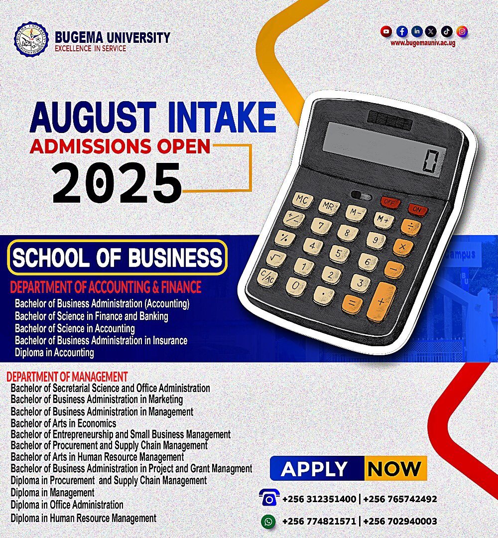 Admissions OPEN! August intake 2025