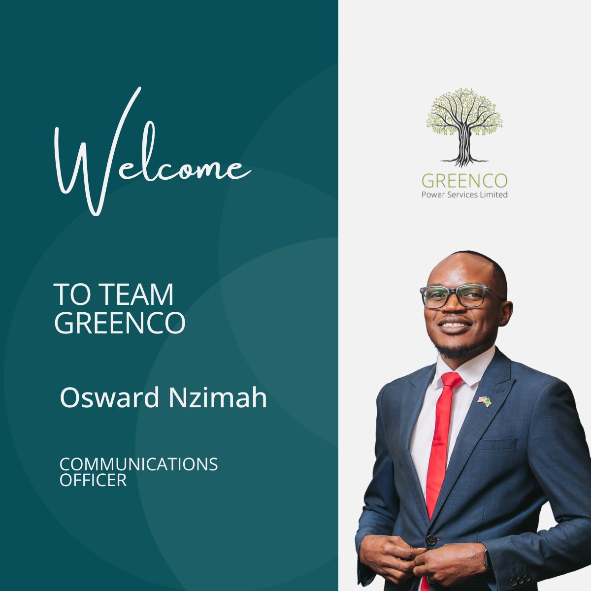We’re excited to welcome Osward Nzimah, who joined us this week as our new Communications Officer.

Osward brings with him a passion for strategic communication and will be supporting our efforts to strengthen internal and external engagement across all platforms.