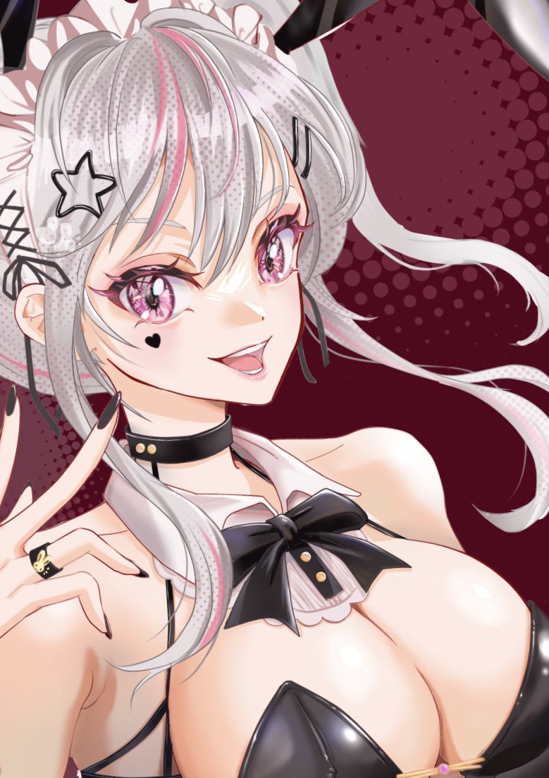 copo000's tweet image. #顔だけで何リポスト来るか🌸

✨OCバニーちゃん🐇✨

🩷🖤🤍