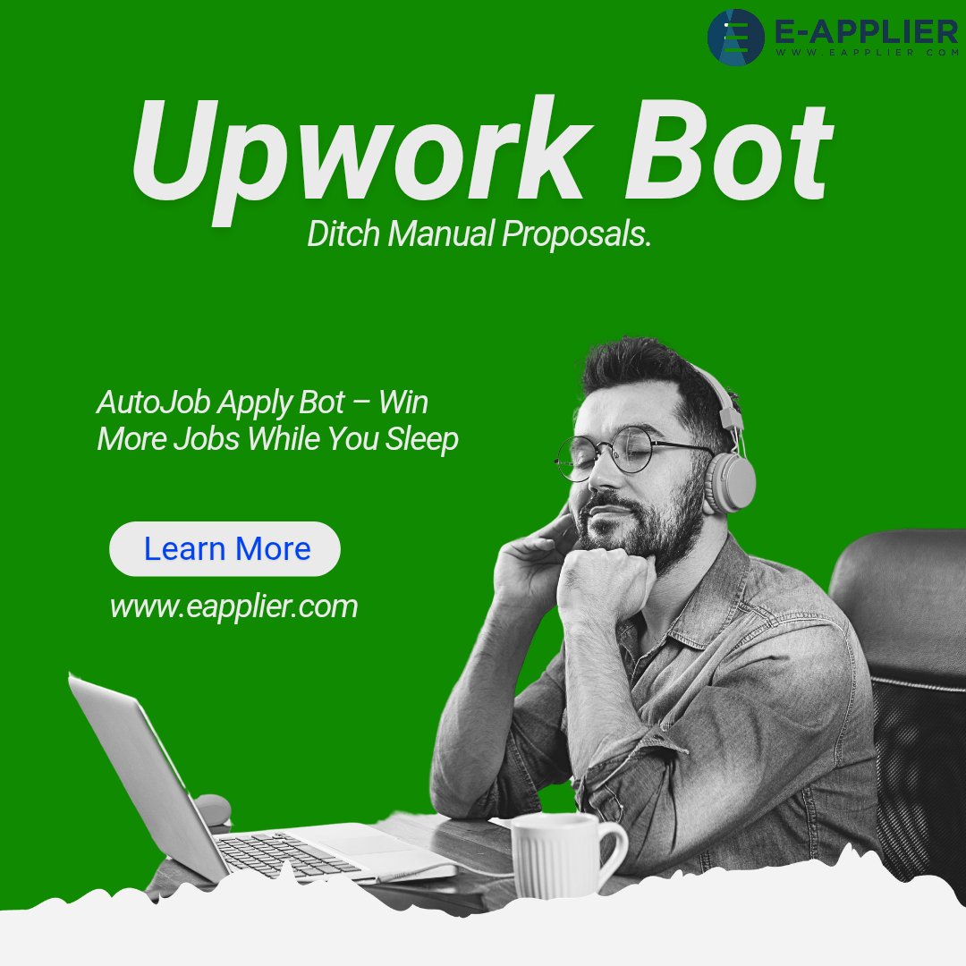 E_Applier's tweet photo. Freelancers: hate submitting one proposal after another on Upwork? Meet AutoJob Apply Bot—your AI-powered assistant that sends tailored proposals, filters gigs by match &amp; budget, and works 24/7. 📈

👉 Give it a try: https://t.co/CLtZgl7IxD
#Freelance #UpworkBot #AI #Productivity https://t.co/TTyGXB44bH