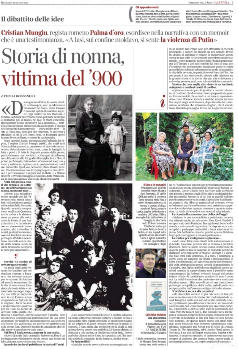 lanavediteseoed's tweet photo. “Con la guerra in Ucraina il cielo ci è crollato addosso. La storia si ripeteva”: il regista Palma d’oro Cristian Mungiu nel suo “Una vita romena” racconta la storia della sua famiglia ma anche quella di una terra di frontiera. Venerdì 27 sarà ospite de @LaMilanesiana all’Anteo.
@cecicecia su @La_Lettura