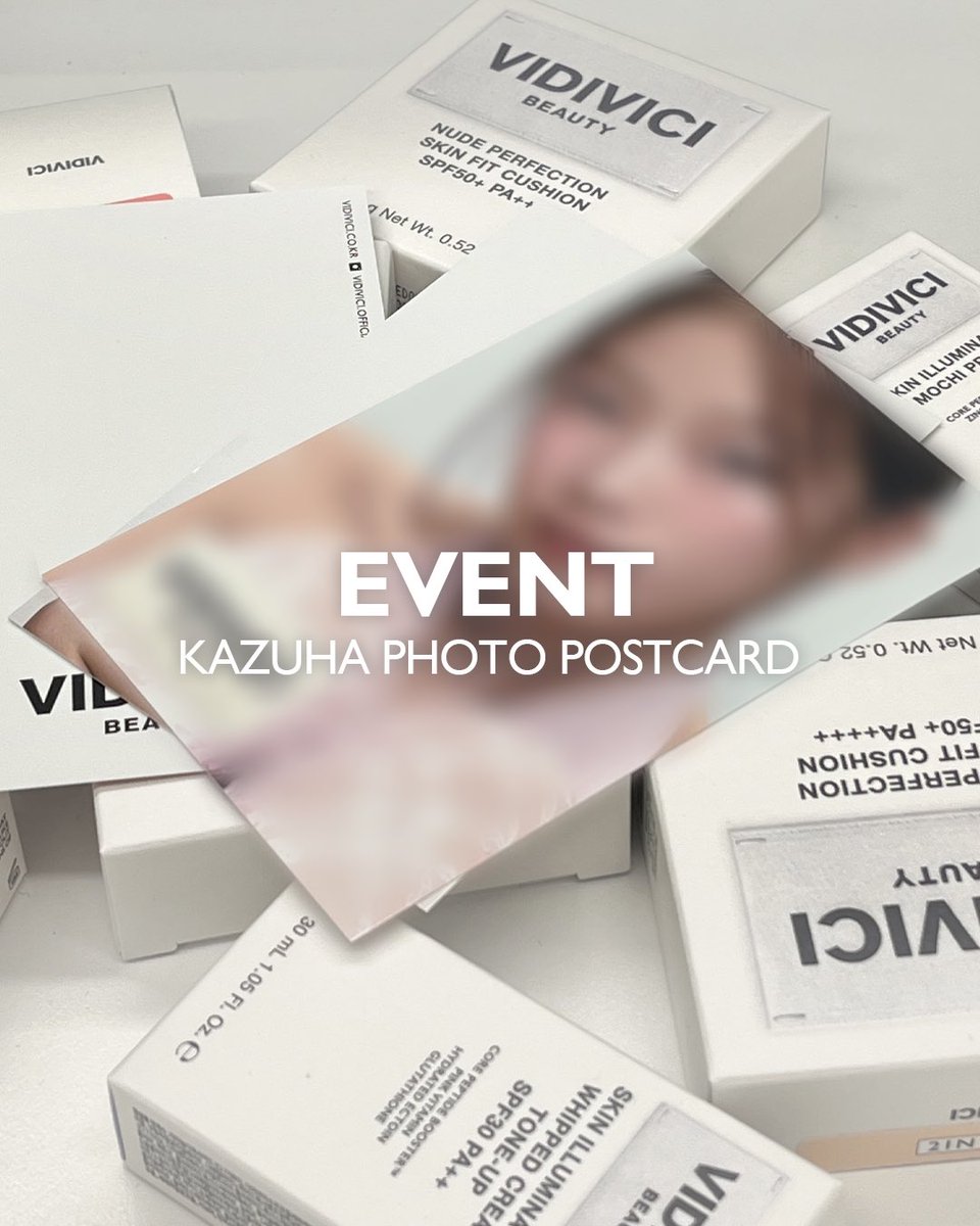 vidivici_jp's tweet photo. KAZUHAポストカード
プレゼントEVENT実施中💌
Qoo10でビディビーチ商品3,000円以上のご購入で
ビディビーチレディー, KAZUHAのフォトポストカード
3枚セットをプレゼント中🎁
今すぐQoo10でゲット💕
https://t.co/FESsmQrz7V
#ビディビーチ #VIDIVICI #VIDIVICIBEAUTY #SkinCoreBeauty #KAZUHA #Qoo10