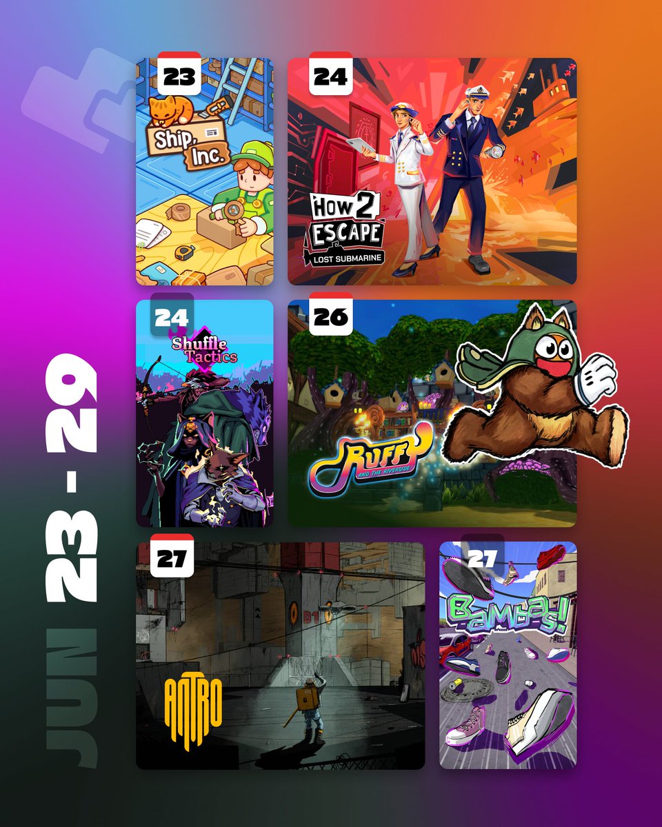 This week on lovely #indiegames 💚💜