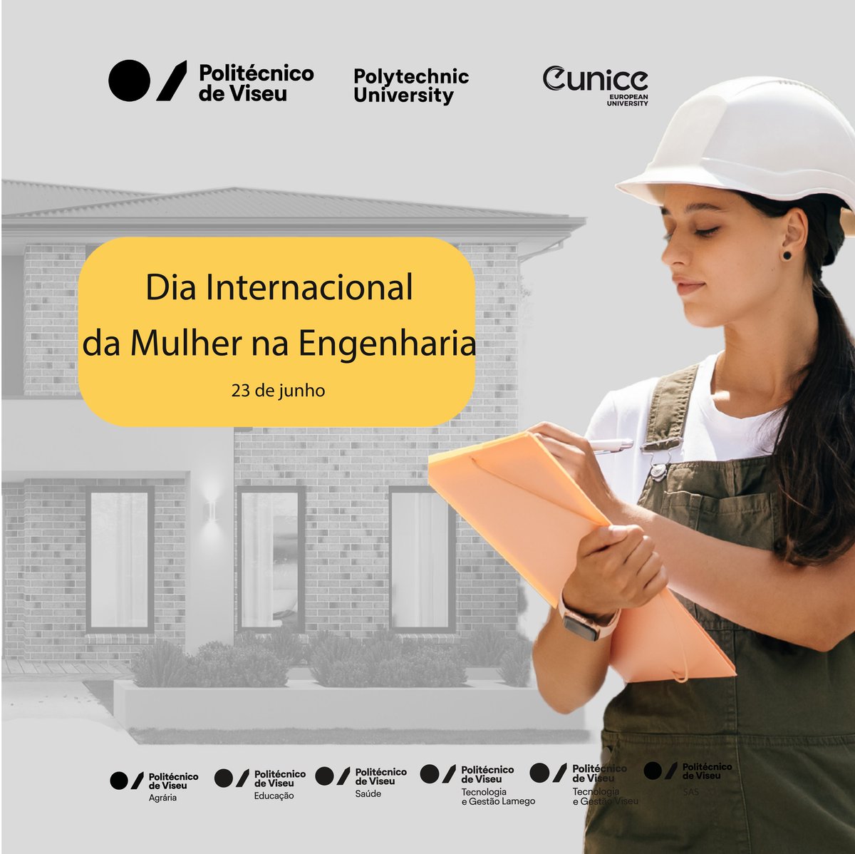 O IPV associa-se.

Hoje celebramos o Dia Internacional da Mulher na Engenharia!
Uma homenagem às mulheres que constroem, projetam, inovam e transformam o mundo com técnica, visão e determinação.

#diainternacionaldamulhernaengenharia #divulgaçãoipv #IPViseu