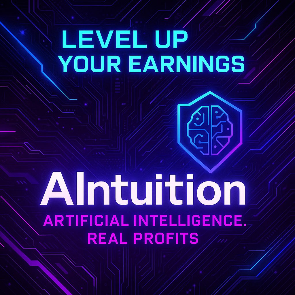 📡 We are not just an AI.
We are a game-changing system.
Everyone gets a chance here. And whoever is first is already on the plus side.

🏁 Your benefit starts at registration.
💬 Socialize.
📈 Grow.
💸 Earn.
🔗 Build your network up to 30 levels deep.

🎯 AIntuition is not a