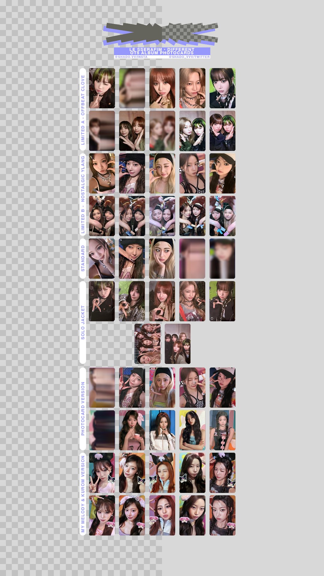V | maker of le sserafim photocard templates!! on X: 