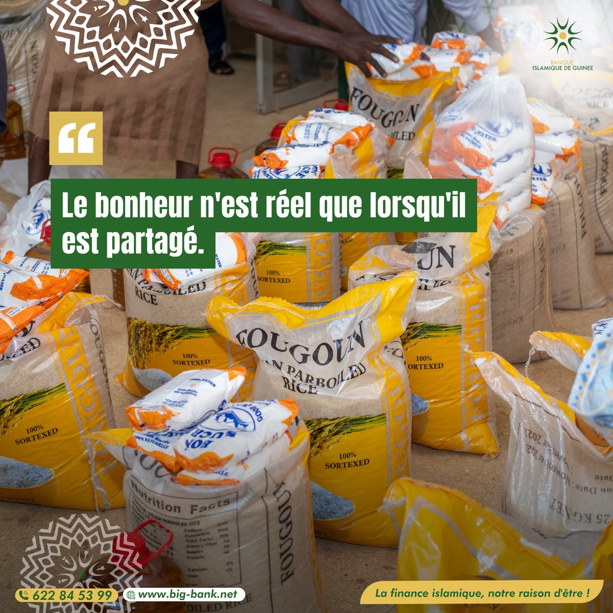 Partager le bonheur autour de vous ⭐️

Excellent début de semaine à tous. 

📞 SERVICE CLIENT : +224 622 84 53 99 

#BanqueIslamiqueDeGuinée #banqueislamique #financeislamique #banque #BigMobile #guinee