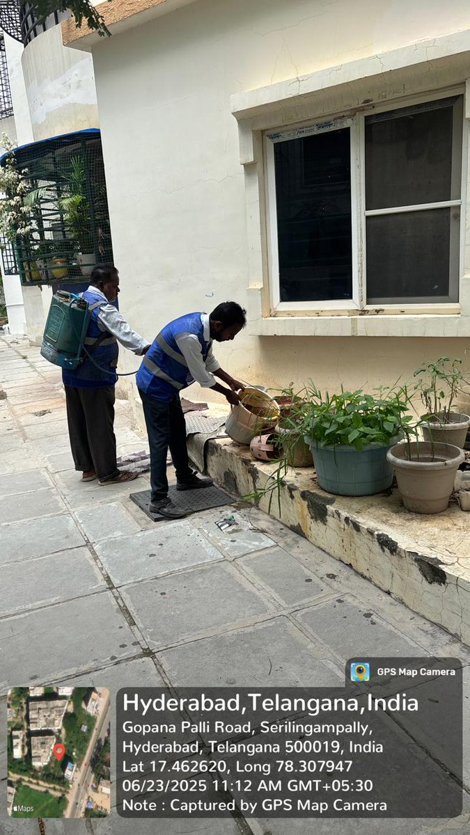 DC Serilingampally GHMC (@dc_slp20) on Twitter photo Inspection of Antilarval activity in Serilingampally area. #GHMC. Prone #Dengue larval sites are discarded tyres, pots, plant holders.Ensure no water stagnations near your premises.
<a href="/ZC_SLP/">ZC SERILINGAMPALLY ZONE GHMC</a>
<a href="/CommissionrGHMC/">Commissioner GHMC</a>
<a href="/gadwalvijayainc/">Vijayalaxmi Gadwal, GHMC MAYOR</a>
<a href="/PrlsecyMAUD/">Prl Secy MAUD.</a> Inspection of Antilarval activity in Serilingampally area. #GHMC. Prone #Dengue larval sites are discarded tyres, pots, plant holders.Ensure no water stagnations near your premises.
<a href="/ZC_SLP/">ZC SERILINGAMPALLY ZONE GHMC</a>
<a href="/CommissionrGHMC/">Commissioner GHMC</a>
<a href="/gadwalvijayainc/">Vijayalaxmi Gadwal, GHMC MAYOR</a>
<a href="/PrlsecyMAUD/">Prl Secy MAUD.</a>