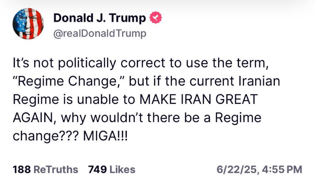 This is it.

This is the tipping point.

This is the modern day equivalent of the news that made people tear down the Berlin Wall in 1979.

There's no going back.

#MIGA #MakeIranGreatAgain #KingRezaPahlavi