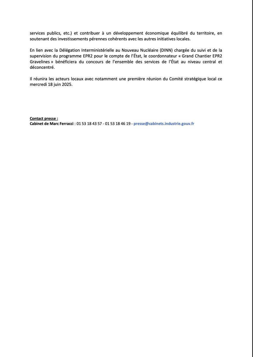 Paul CHRISTOPHE (@christophe_p) on Twitter photo L’annonce du ministre <a href="/FerracciMarc/">Marc Ferracci</a> de la nomination d’un coordonnateur "Grand Chantier EPR2 Gravelines" marque un tournant décisif pour notre territoire. 🇫🇷
En tant que député du #Nord, je me réjouis de voir l’État répondre aux attentes exprimées par les élus locaux, les L’annonce du ministre <a href="/FerracciMarc/">Marc Ferracci</a> de la nomination d’un coordonnateur "Grand Chantier EPR2 Gravelines" marque un tournant décisif pour notre territoire. 🇫🇷
En tant que député du #Nord, je me réjouis de voir l’État répondre aux attentes exprimées par les élus locaux, les