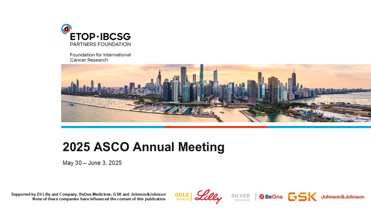 etop_ibcsg's tweet image. We are happy to announce that the ETOP Slide deck of the 2025 ASCO Annual Meeting is now available online: etop.ibcsg.org/research-and-n…