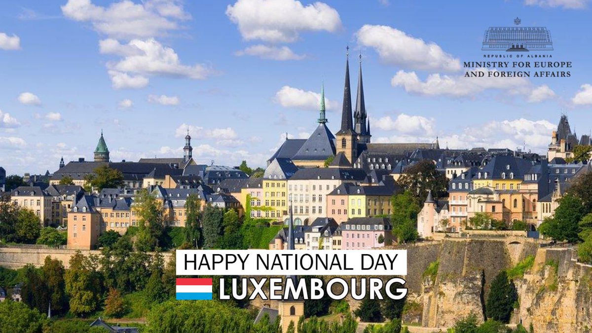 Albanian MEFA 🇦🇱 (@albaniandiplo) on Twitter photo Warm congratulations to the people and leadership of Luxembourg on their National Day.
We value the relationship with Luxembourg and look forward to enhancing our partnership, both bilaterally and as part of our shared European path.
<a href="/MFA_Lu/">MFA Luxembourg 🇱🇺</a> Warm congratulations to the people and leadership of Luxembourg on their National Day.
We value the relationship with Luxembourg and look forward to enhancing our partnership, both bilaterally and as part of our shared European path.
<a href="/MFA_Lu/">MFA Luxembourg 🇱🇺</a>