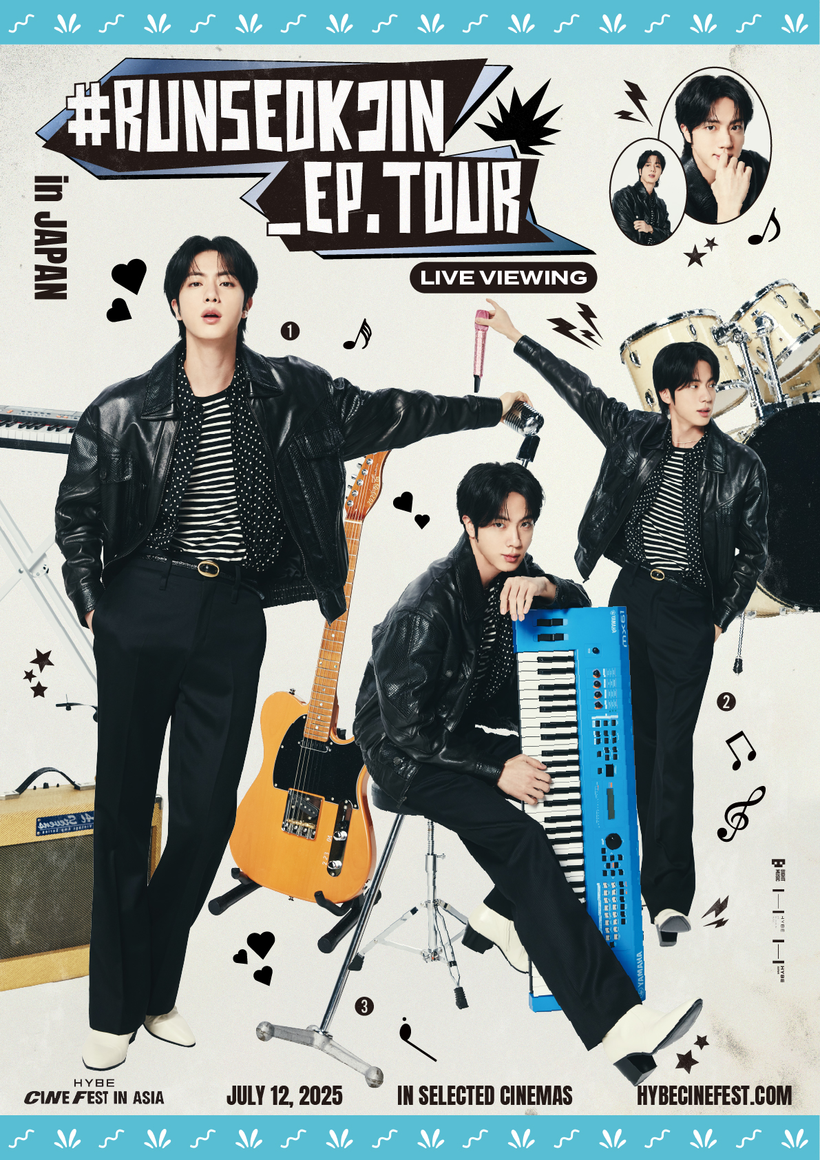 #RUNSEOKJIN_EP.TOUR in JAPAN 　Tシャツ白 RUNSEOKJIN EP.TOUR ホワイトTシャツ M - メルカリ