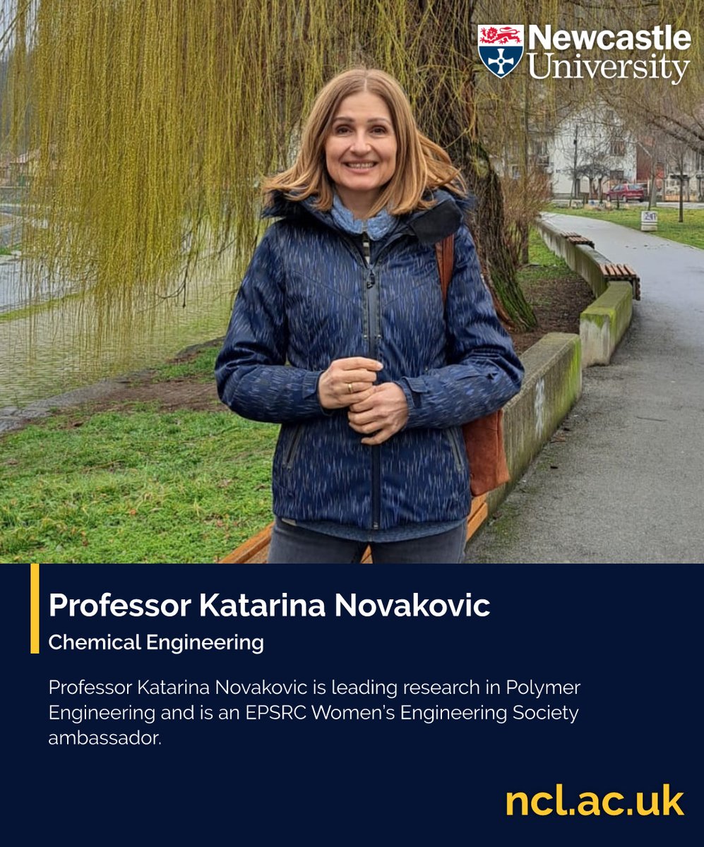 UniofNewcastle's tweet image. Today is #INWED25 and we're celebrating the many women across our @EngineeringNCL community who are making an impact, like Kiri, Katarina, Zaynah and Emike.
#WeAreNCL