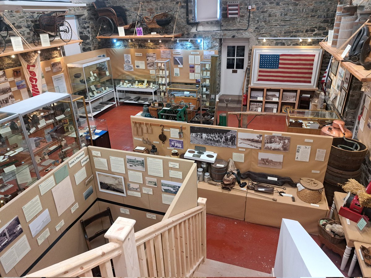 12,000 years of history - available from today! After major renovation, the Museum of Islay Life is open. Many thanks to funders, tradesmen, trustees, and volunteers for all your efforts. Special thanks to former manager Ray Lafferty, who set the wheels in motion. 
Come soon!