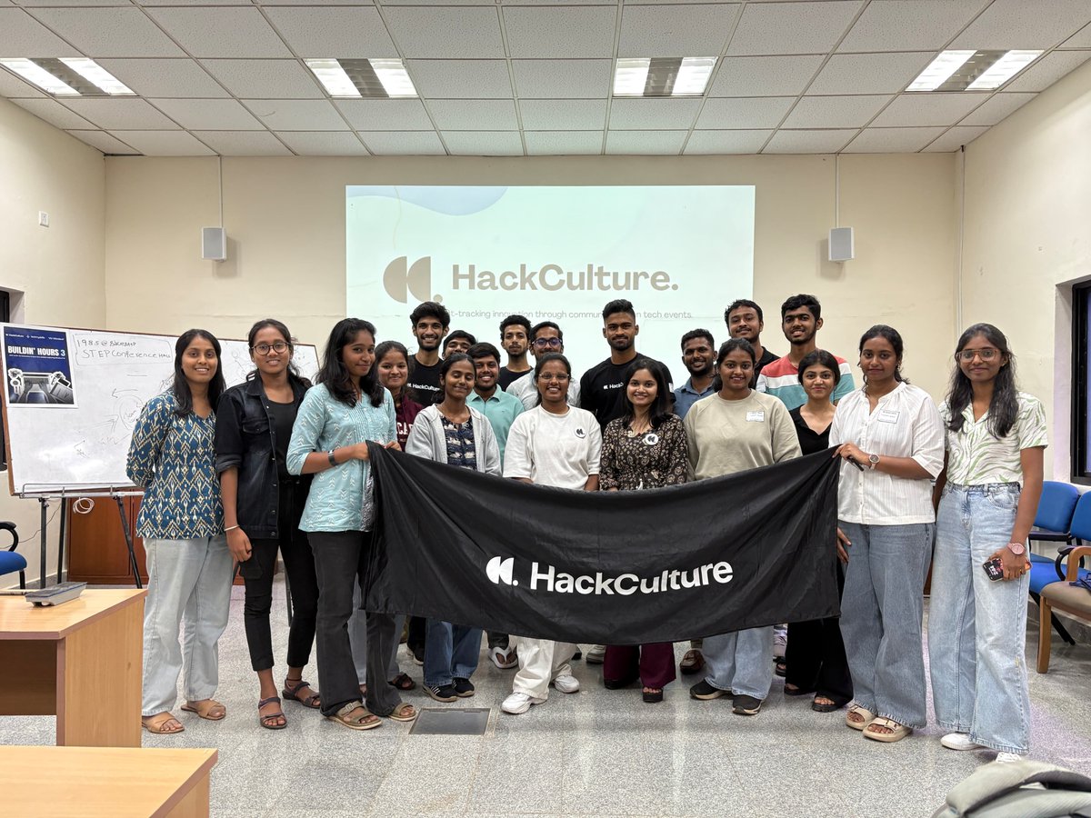 Hack_Culture's tweet photo. 25 seats. 150+ signups. Vibes? 
Buildin' Hours 3.0 at STEP Mysuru was an absolute madness .Built full-blown websites using Windsurf—IN JUST HOURS Real tools, Real products, Real fast 
#BuildinHours #HackCulture #windsurf #TechTalent https://t.co/EtOAjXFzfh