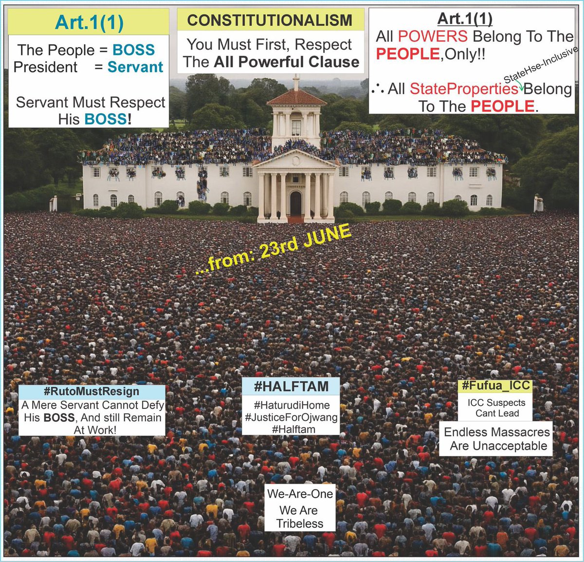 C_NyaKundiH's tweet image. All power belongs to The People. 

Article 1(1)

The State Propertoes Belong To The People.