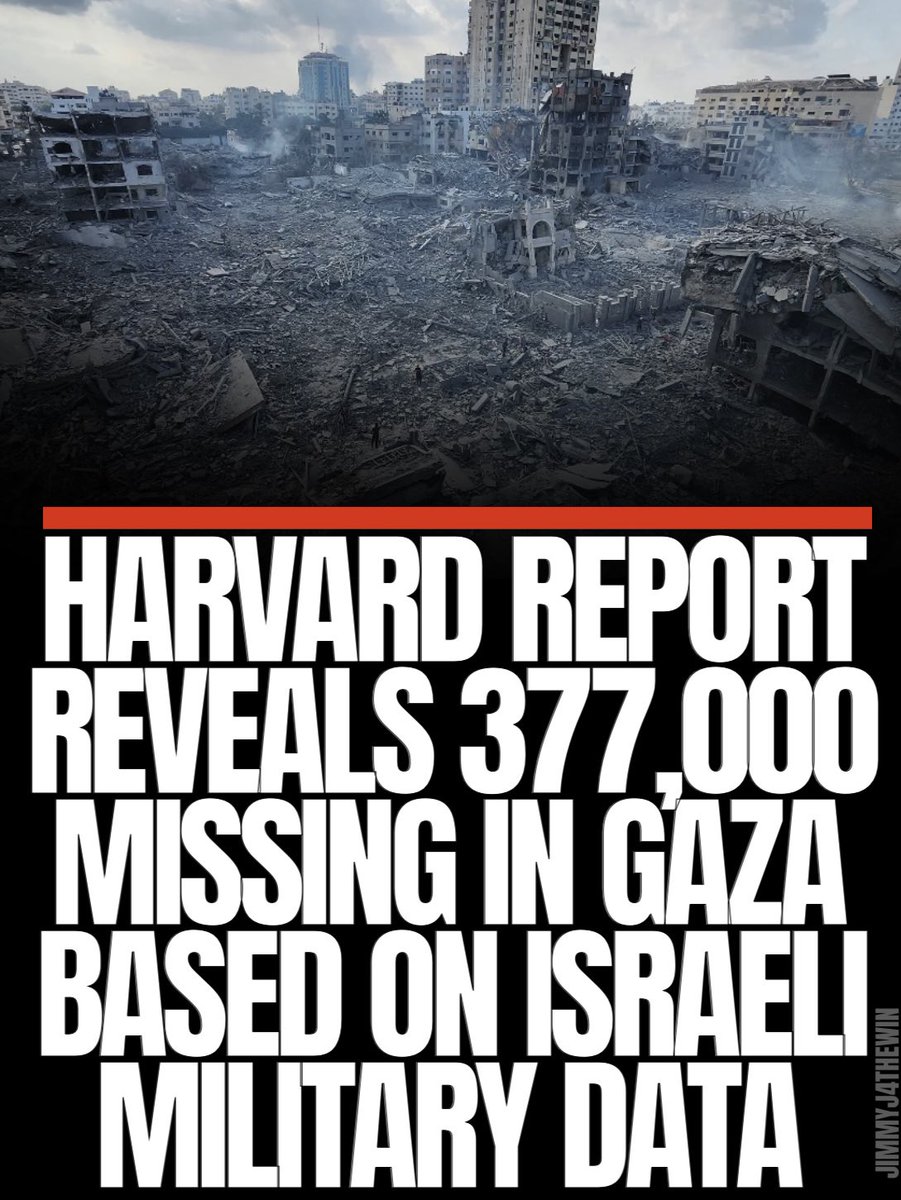 This is utterly horrifying.

Missing, presumed buried under the rubble.

We told you that the official death count is an underestimate.
Studies are now concluding we were right.

#SanctionIsraelNow