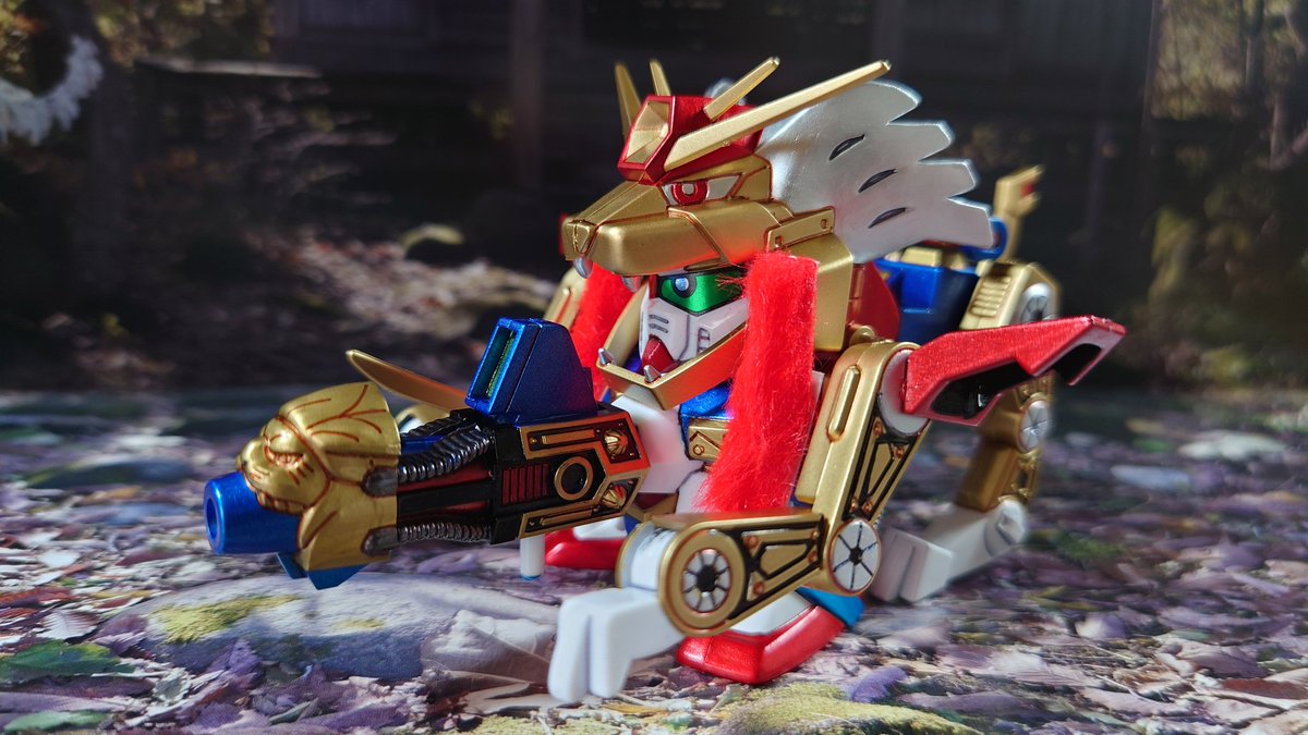 獅頑駄無完成 元祖SD風カラーで #ガンプラ #SDガンダム