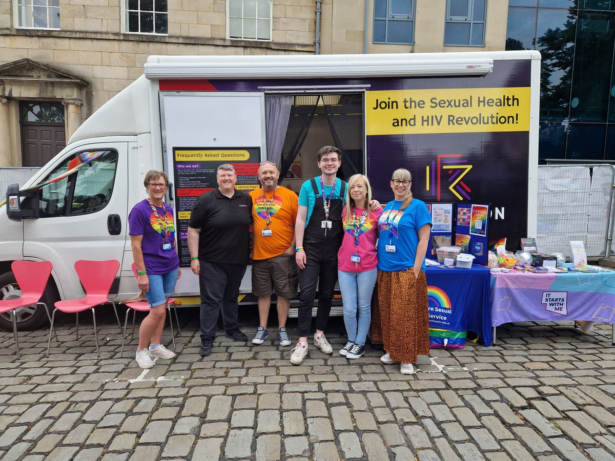 Members of the team joined <a href="/RenaissanceDLL/">Renaissance UK</a> for a wonderful day yesterday at Lancaster Pride! <a href="/BlackpoolHosp/">NHS Blackpool Teaching Hospitals 💙🌈</a> #sexualhealth #contraception #condoms #gettested