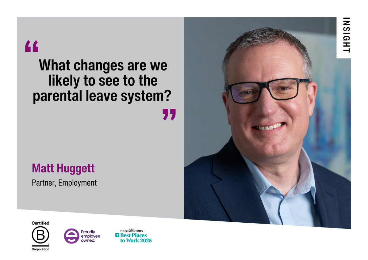 Are we on the cusp of a fundamental reworking of family leave for parents or are there simply going to be some extensions to current rights?

Matt Huggett, partner in our Employment Law team, explores 👇

stephens-scown.co.uk/employment/wha…

#EmploymentLaw #ParentalRights #MaternityLeave