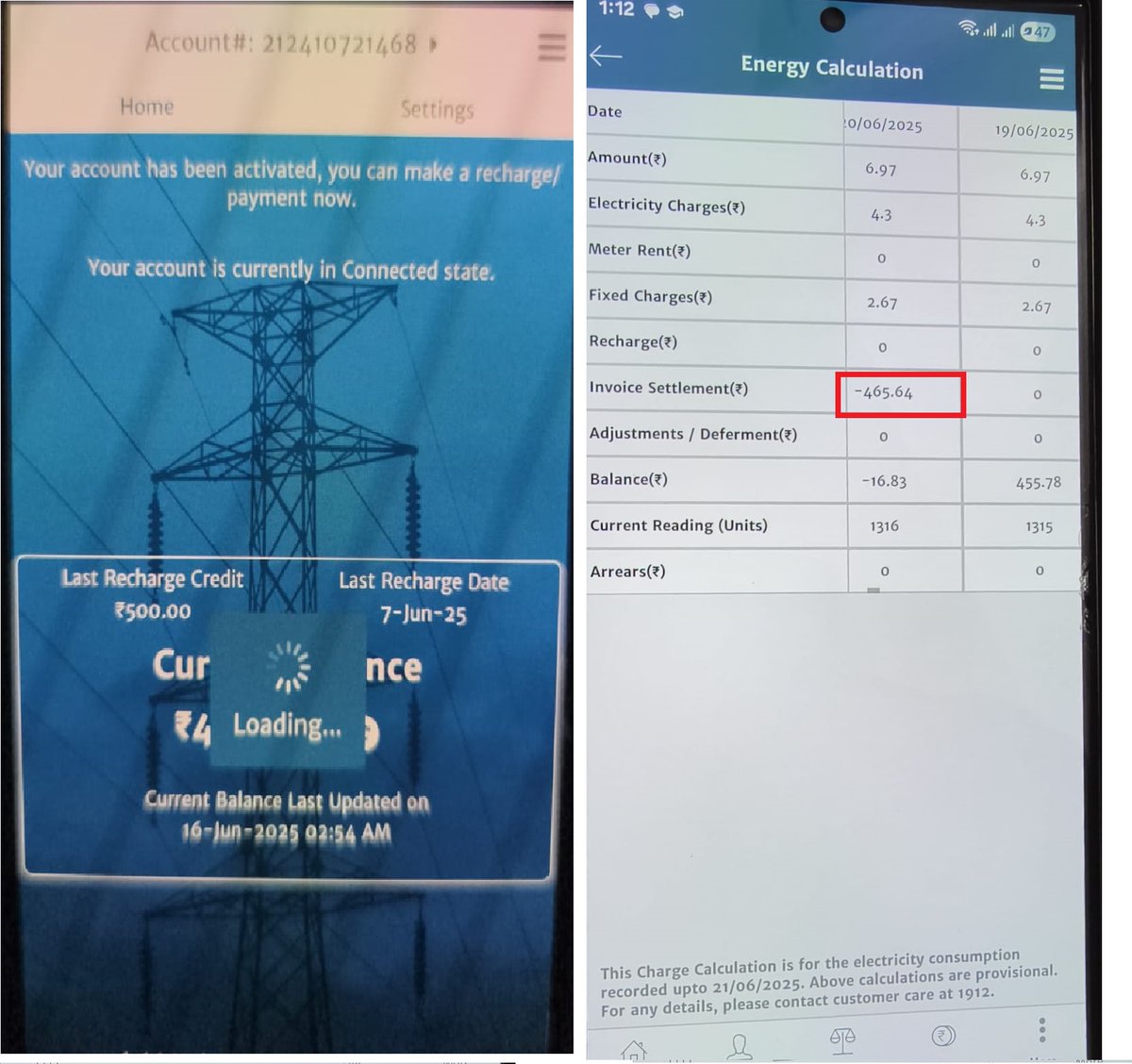 mr_vardhan's tweet photo. @SEVA_SBPDCL @SEVA_NBPDCL Rs 465 deducted on 20-06-2025 without any explanation. Justify this deduction immediately! Poor service, frequent outages, and now paisa chor? #SBPDCL #NBPDCL #ConsumerComplaint https://t.co/jXtqR75V5r