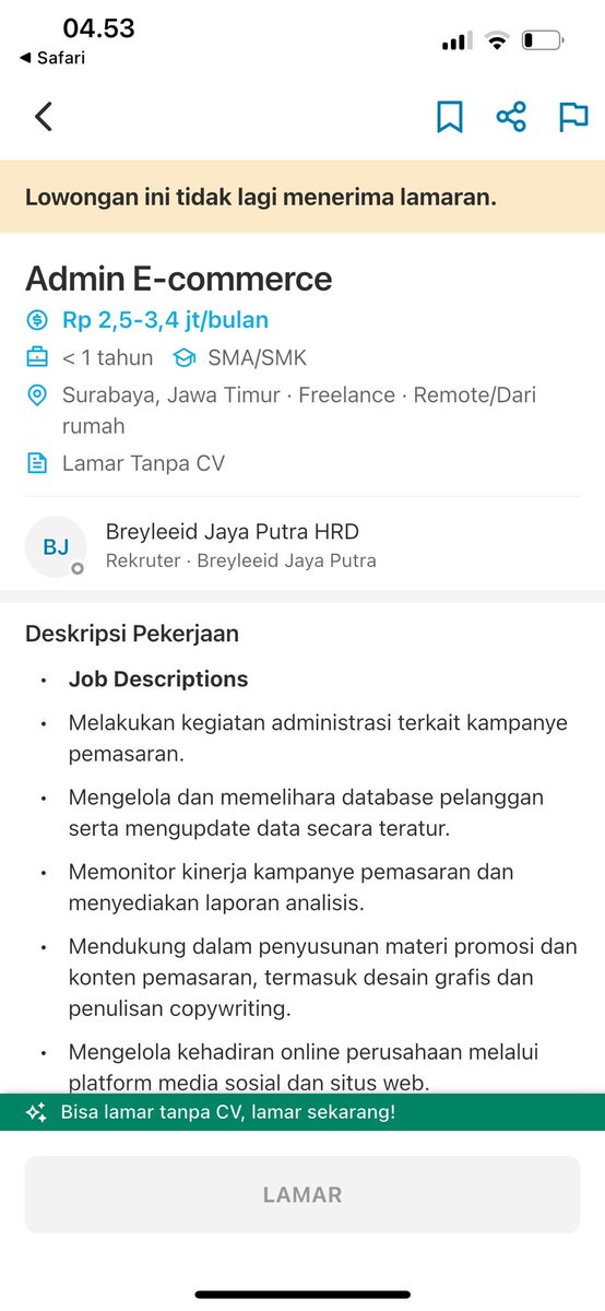 11noturba3's tweet photo. haii, aku mau buat thread tentang penipuan yang ternyata udah banyak dari temen-temen di aplikasi ini kena juga. kalau aku sendiri sbrnnya lamar dari platform resmi yaitu glints. kejadiannya sendiri sbrnnya udah di bulan januari 2025 dan aku udah buat laporan polisi dan jg bank https://t.co/lXhL39g05K