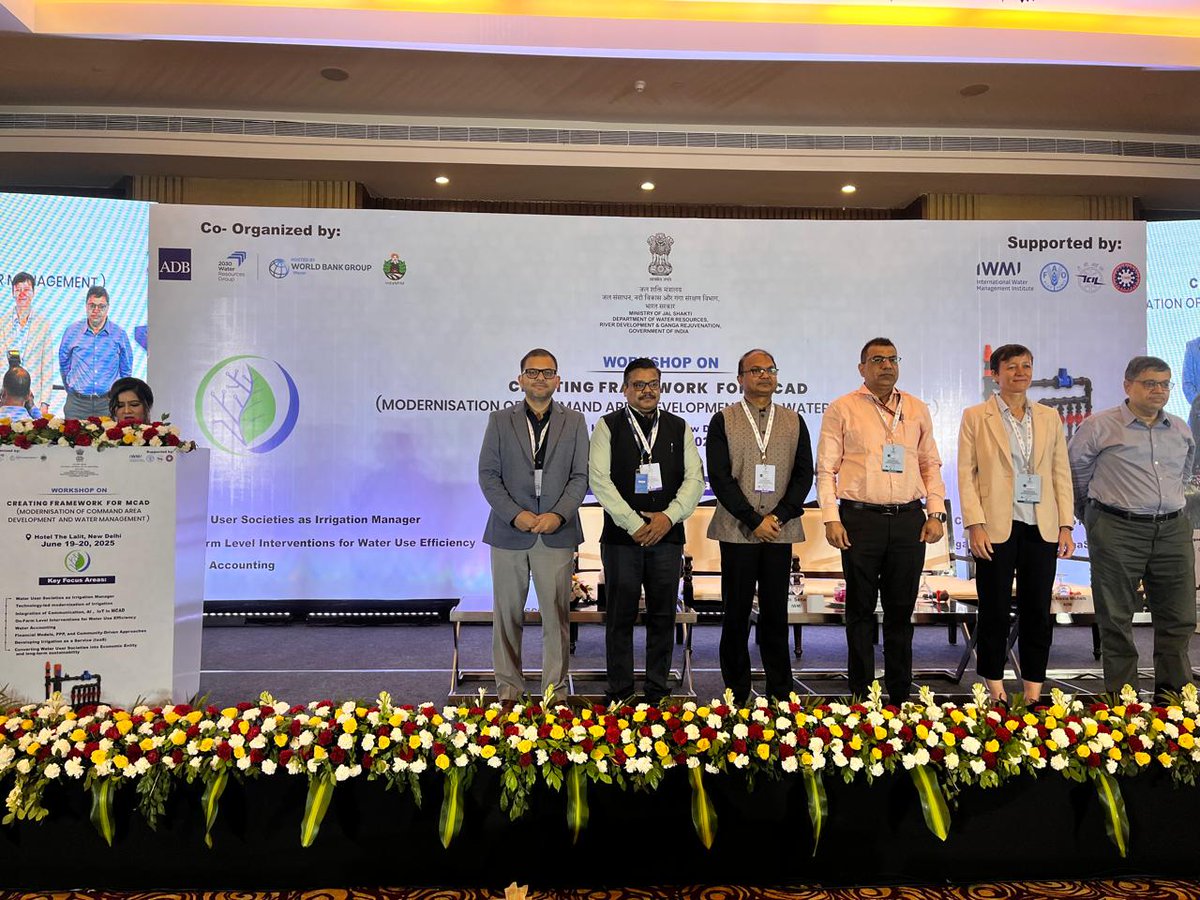 IWMI (@iwmi_) on Twitter photo IWMI hosted a session on Water Accounting, Service Level Benchmarking, M&E, and Capacity Building during last week's National Program launch workshop on Modernizing Command Area Development in Delhi.
<a href="/ADB_HQ/">Asian Development Bank</a>, <a href="/DoWRRDGR_MoJS/">Ministry of Jal Shakti, DoWR, RD&GR, GoI</a>, <a href="/OIIPCRA_OCTDMS/">OIIPCRA</a>
#WaterManagement IWMI hosted a session on Water Accounting, Service Level Benchmarking, M&E, and Capacity Building during last week's National Program launch workshop on Modernizing Command Area Development in Delhi.
<a href="/ADB_HQ/">Asian Development Bank</a>, <a href="/DoWRRDGR_MoJS/">Ministry of Jal Shakti, DoWR, RD&GR, GoI</a>, <a href="/OIIPCRA_OCTDMS/">OIIPCRA</a>
#WaterManagement