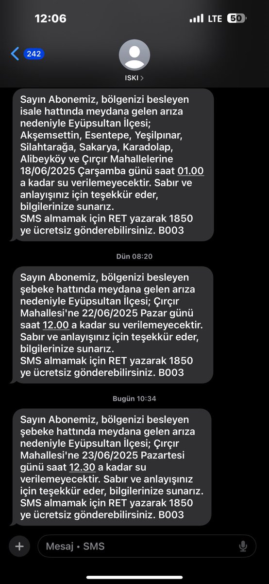 taskinoglu1's tweet photo. @iskignmudurlugu Su kesintisinden , bakımından sıkıldık yeminederim sıcak yaz gününde https://t.co/ss0obyiHZo