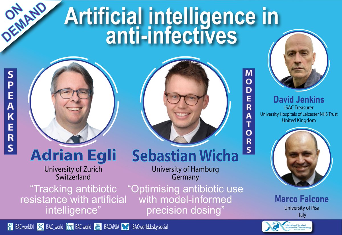 ISAC_world's tweet image. 🎥On demand | AI in Anti-infectives

Our two eminent speakers provide real and timely intelligence on how much of this is possible now, what we may expect in the future, and how humans should use AI tools.

youtu.be/Um5NbavmMiU

#AI #AntiInfectives